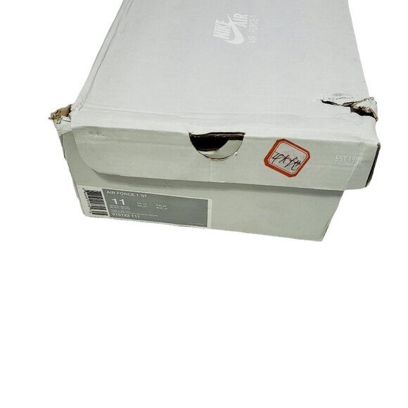 Nike Air Force One Shoes Mid White '07 Custom Adelaide Crows Australian Size 11 - Picture 10 of 12